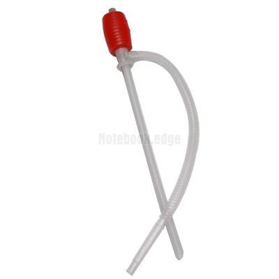 Manual hand siphon pump for liquid water oil transfer