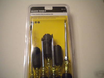 New klein tools 7 piece screwdriver set 85076-sen brand 