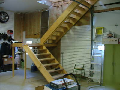 Staircase and landing 14 foot total rise