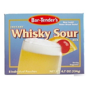 Whiskey sour bar-tenders instant cocktail mix -mixology