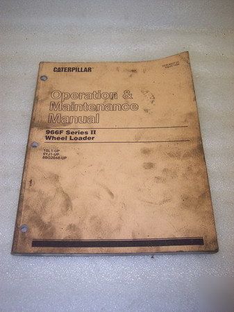 966F series ii wheel loader maintenance manual
