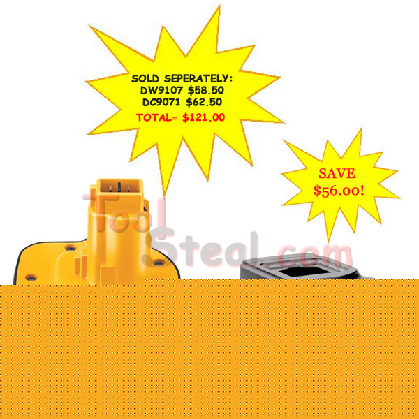 Dewalt DW9107 7.2- 14.4V charger & DC9071 12V xrp batt