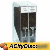 New 15LB whole coffee bean dual dispenser