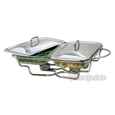 New dish glass chafing buffet stainless steel qt chafer