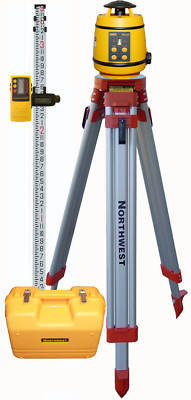 New northwest NRL200 laser-detector-tripod & grade rod 
