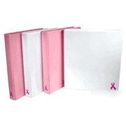 New samsill breast cancer awareness view binder white