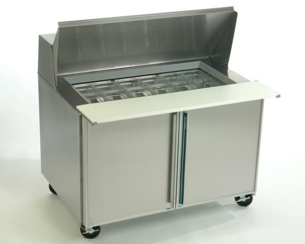 New silver king 18-pan mega sandwich prep, 48