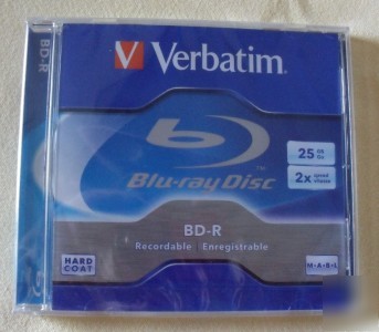 New * verbatim sealed blank blue ray disc bd-r 25GB*