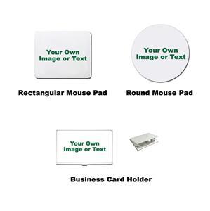 Personalized mouse pad / business name card holder case