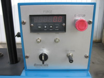 Recond. accutek spot welder / weld tensile tester 