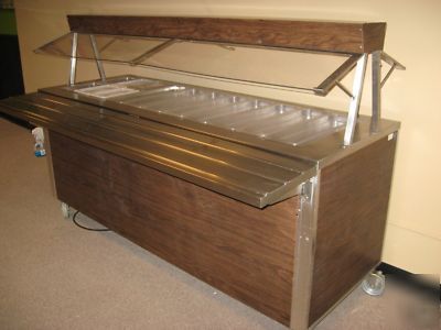 Refrigerated salad bar w/sneeze gaurd