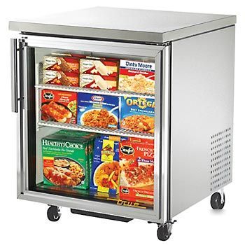 True tuc-27FG undercounter freezer glass door - 27