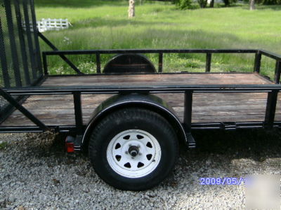 Utility trailer 6 x 10 with double gate - spare and box