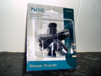 Metal shower diverter valve push button chrome 1/2