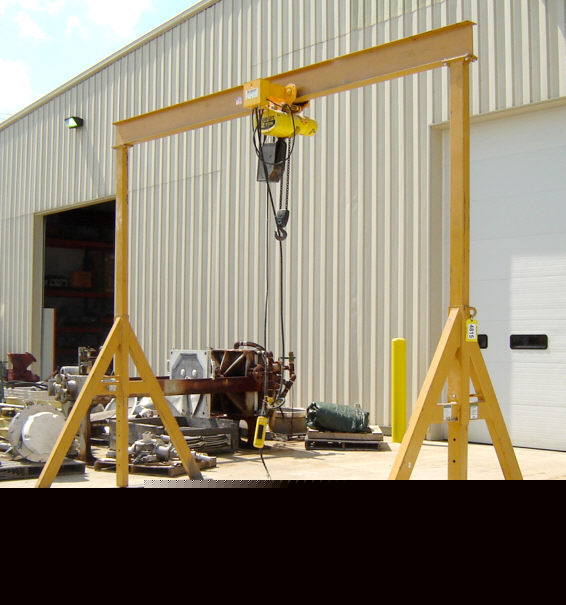 2 ton spanco gantry crane / hoist remote electric