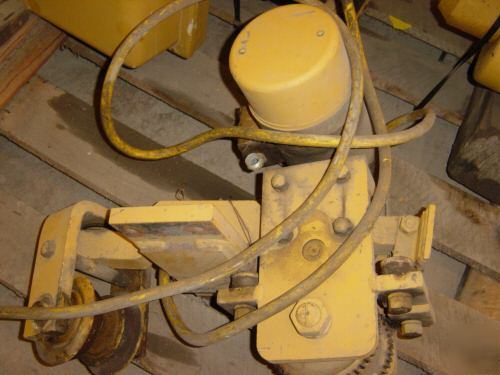 Acco 3 ton electric hoist cable type bridge crane 38 ft