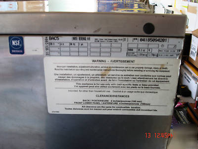 Beverage air used commercial blast chiller BAC5