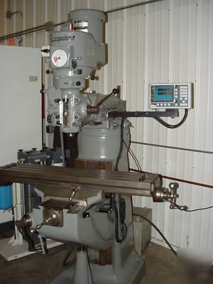 Bridgeport series i vertical knee milling machine dro