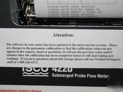 Isco 4220 submerged probe flow meter with probe