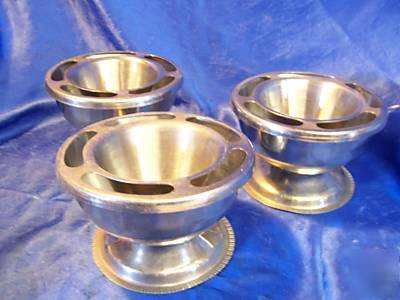 Lot 10 stainless steel shrimp cocktail sets de crevetts