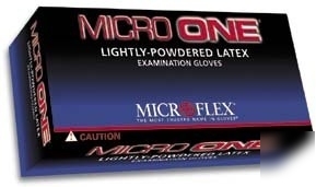 Microflex micro one lightly-powdered latex : mo-150-xl
