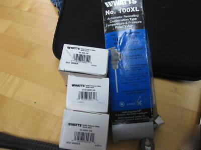 4 watts pressure safety relief valves 3/4 & 100 xl