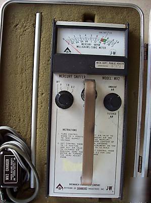 Bacharach mercury sniffer mv-2 complete working unit `