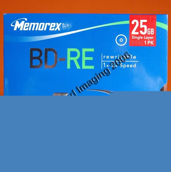 Genuine memorex blu-ray bd-re 25GB single disk