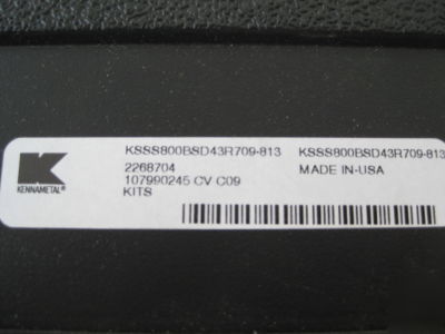 Kennametal slotting cutter kit KSS800BSD4R709-813 (W2)