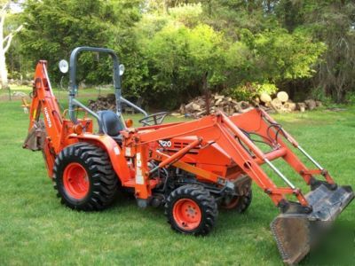 Kubota B20 tractor loader backhoe hydro diesel 4X4 tlb