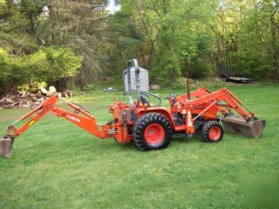 Kubota B20 tractor loader backhoe hydro diesel 4X4 tlb