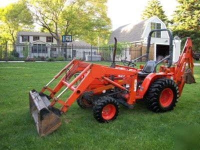 Kubota B20 tractor loader backhoe hydro diesel 4X4 tlb