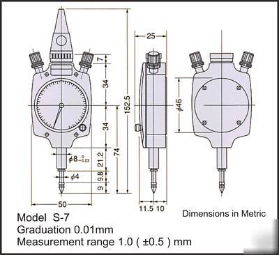 Peacock s-7 dial gage signal indicator