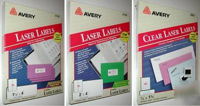 1-6367* averyÂ® 5162 - 5163 - 5667 laser labels