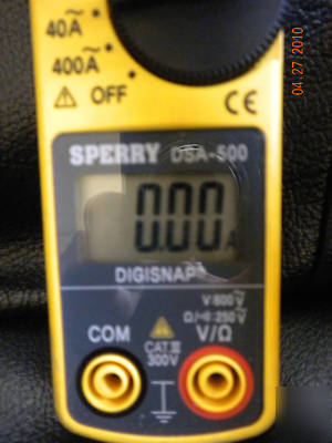 Digital snap-around dsa-500 volt amp multi meter sperry