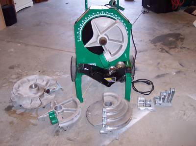 Greenlee 555 electric pipe bender rigid and emt shoes