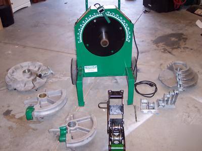 Greenlee 555 electric pipe bender rigid and emt shoes
