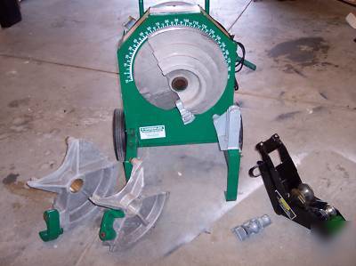 Greenlee 555 electric pipe bender rigid and emt shoes