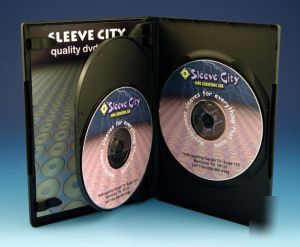Lot of 10, 3 capacity dvd case disk keeper 3 dvd case