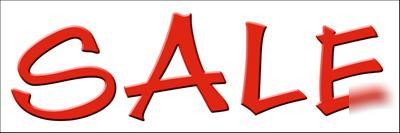 New sale advertising banner sign indoor outdoor 2' x 6'
