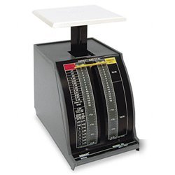 New standard mechanical mailroom scale, 2LB capacity...