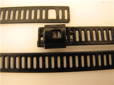 Stainless black ladder cable ties 150X7MM X25 free post