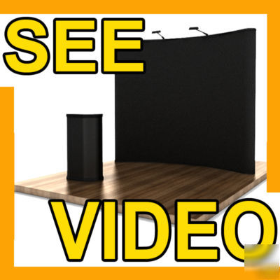 Trade show exhibit pop up display 10FT popup ***black**