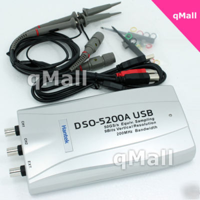 Usb digital oscilloscope hantek dso-5200A 250MS/s 200M