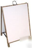  hardwood a-frame sidewalk sign-dry erase 24 x 60