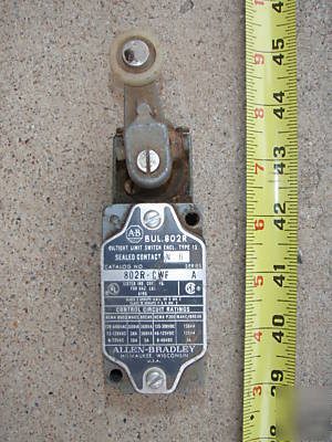 Ab roller arm limit switch 802R no sealed contact B600