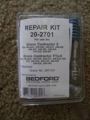 Graco spray gun repair kit 287031 by bedford