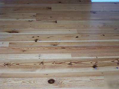 Heart pine flooring salvaged 2 - 6 inches wide 