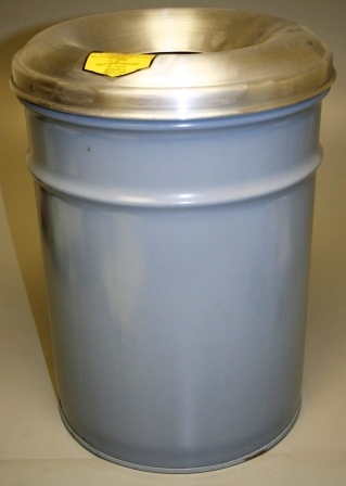 Justrite 26506 cease-fire ii lab fireproof waste can