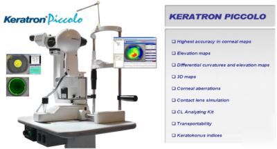 Keratron picolo corneal topographer